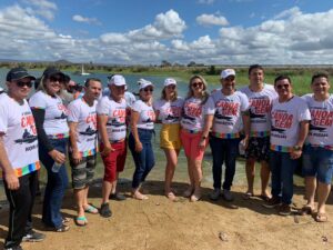 Read more about the article Prefeita Giordanna Mano participa da 2ª corrida de Canoagem no açude Linhares