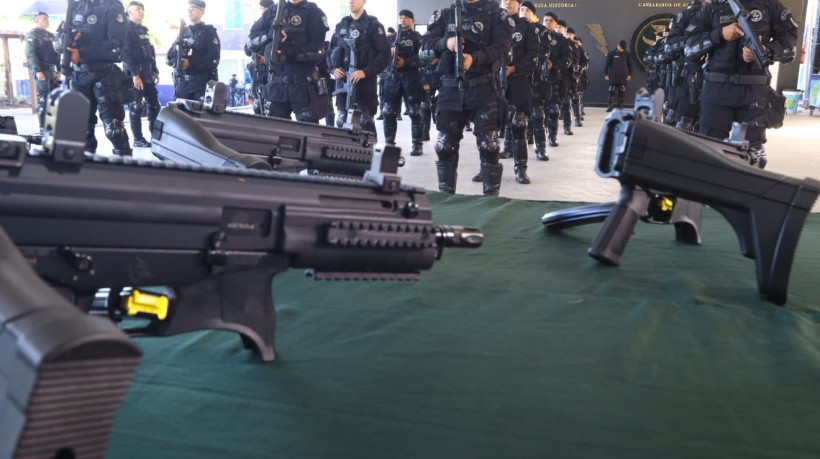 Raio recebe 300 novas carabinas para reforço nas operações de segurança