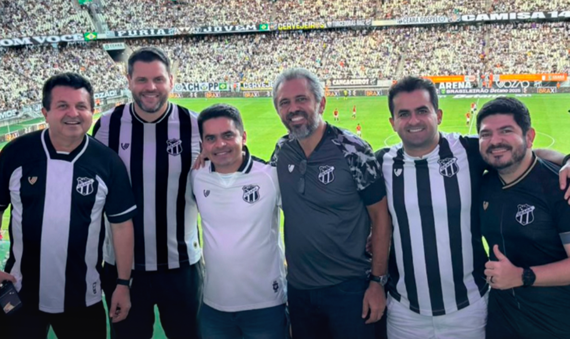 Governador Elmano de Freitas  acompanha partida entre Ceará e  Sport na Arena Castelão