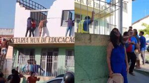 Read more about the article Teto da Secretaria da Educação de  Chaval desaba com professores  dentro do prédio
