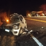 Acidente entre carro e caminhão é registrado na CE-187 em Tamboril