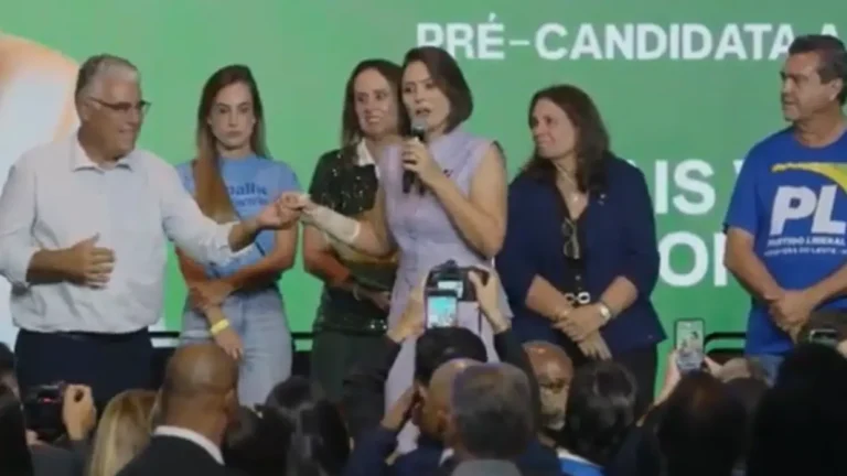 Michelle ignora decisão do PL e reforça apoio a Girão: ‘não vamos fazer aliança com o mal’