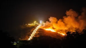 Read more about the article Incêndio atinge vegetação no Alto do Cristo Redentor, em Ipueiras, no CE